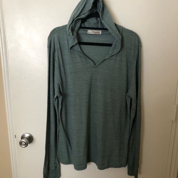 Threads 4 Thought Other - Threads 4 Thought Teal Thin Hooded Pullover Large